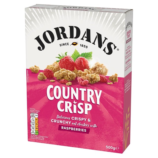 Jordans Country Crisp Raspberry Breakfast Cereal   500g GOODS M&S   