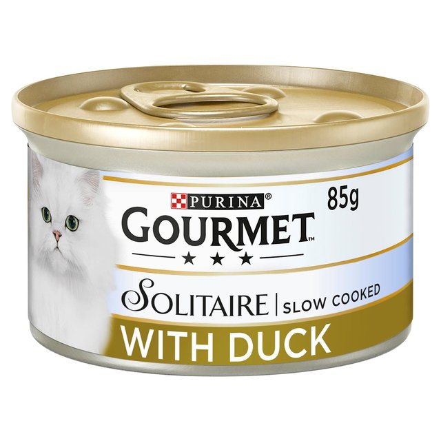 Gourmet Solitaire Duck Wet Cat Food   85g