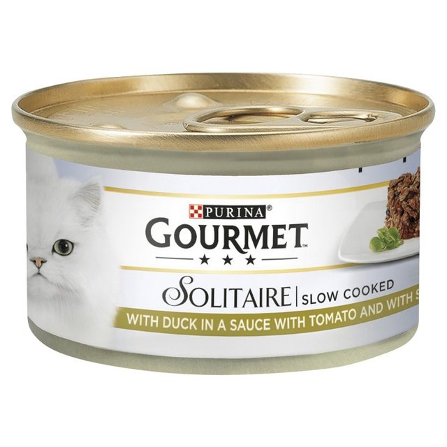 Gourmet Solitaire Duck Wet Cat Food   85g GOODS M&S   