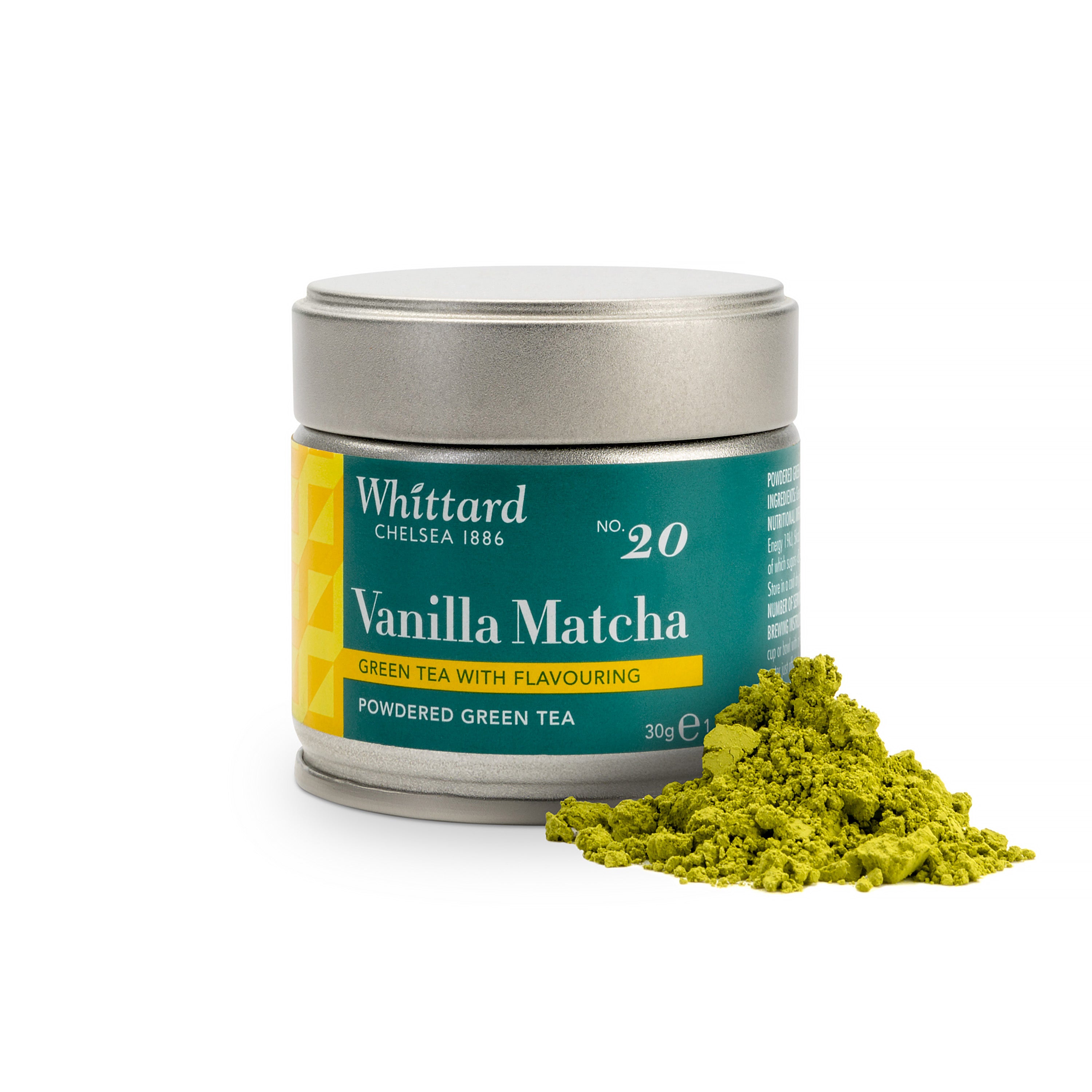 Whittard vanilla matcha powder 30g - British product