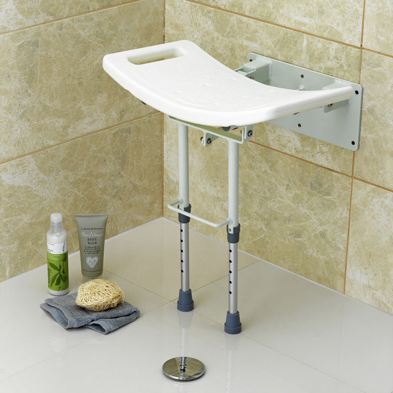 Drive Medical shower seat wall mounted foldable (British brand)