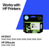 HP 62 XL high yield black ink cartridge - British product