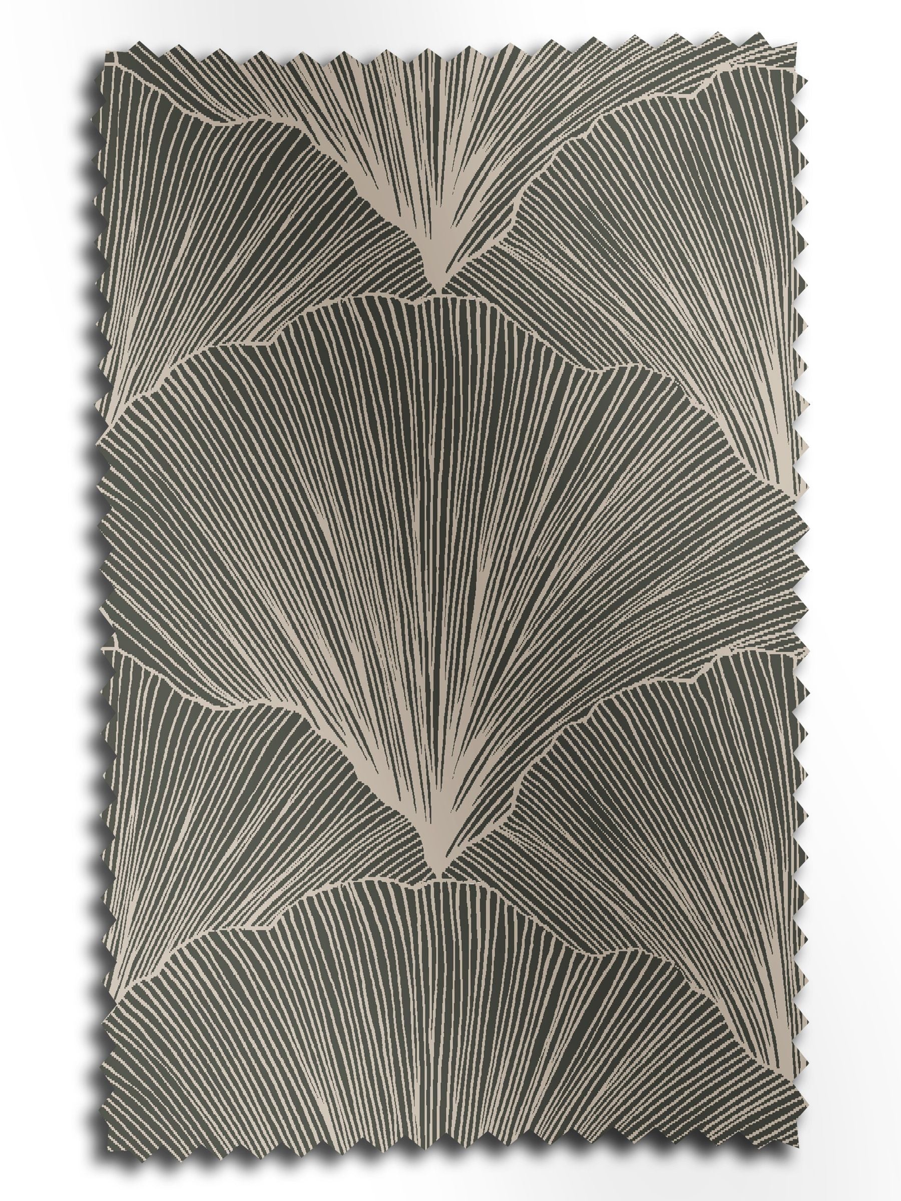 Next Ebony Kilim blackout roller blind with leaf motif, UK version