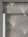 Next Ebony Kilim blackout roller blind with leaf motif, UK version