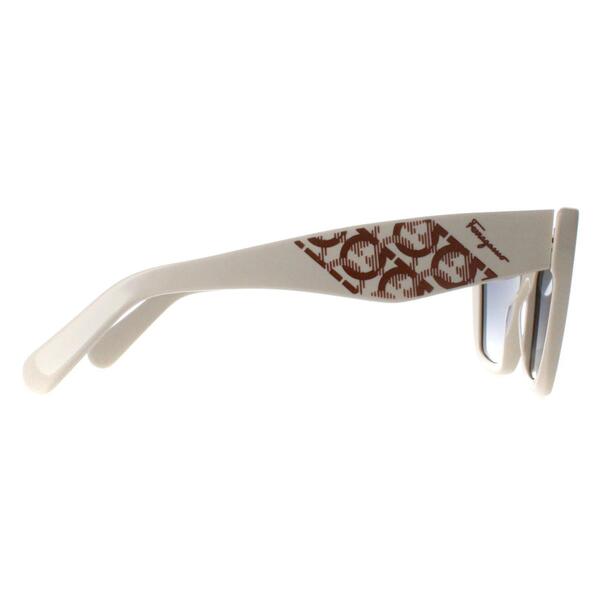Salvatore Ferragamo women's sunglasses beige gradient, UK version