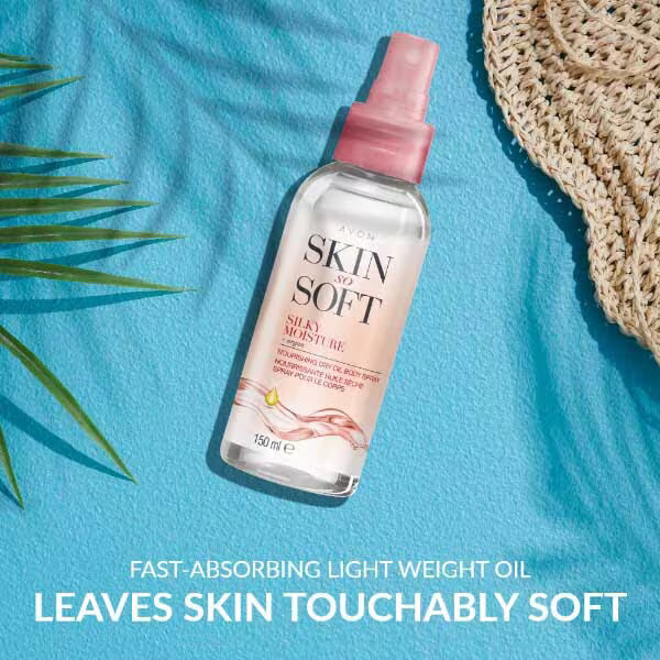 DNR Body Oil Spray Silky Moisture 150ml, imported from the UK