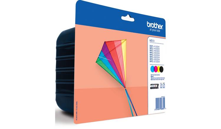 Brother LC223 ink cartridges black and colour set, UK version