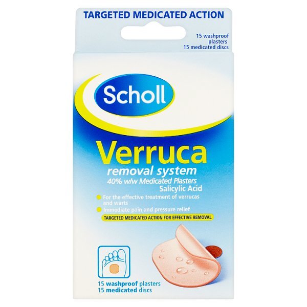 Scholl Verruca Removal Treatment Plasters & Medicated Disks