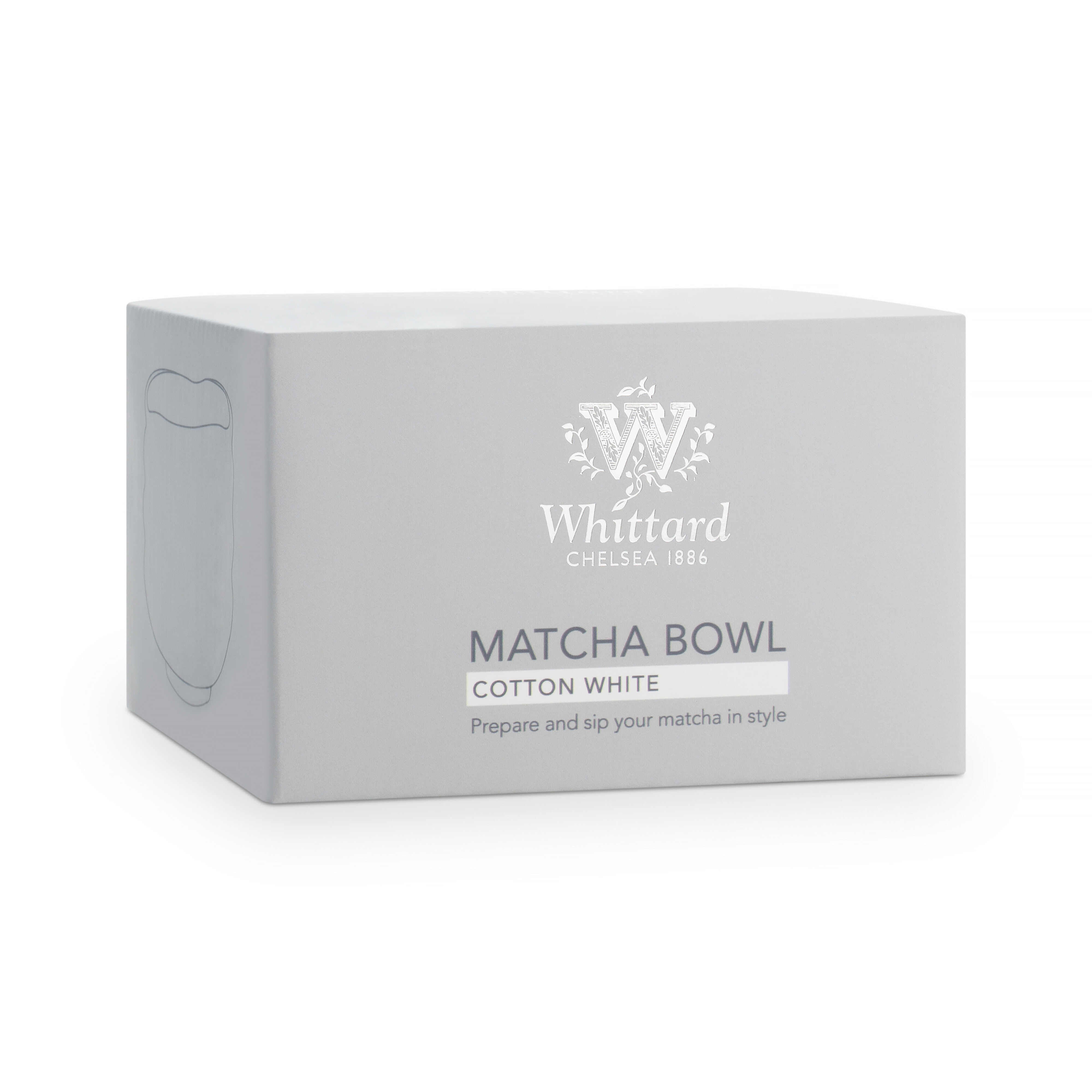 Whittard Cotton White Matcha Bowl 500ml - British product