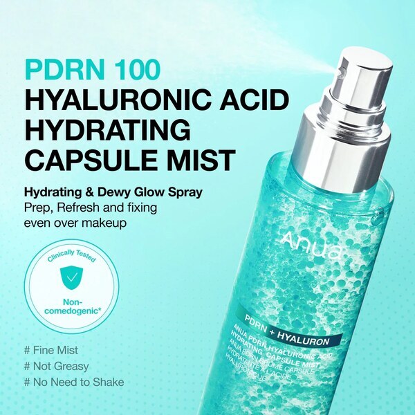 Anua PDRN Hyaluronic Acid Hydrating Capsule Mist 100ml (British brand)