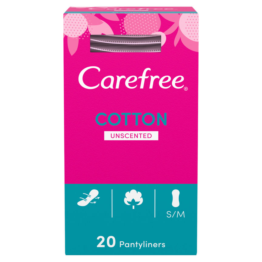 Carefree Breathable Pantyliners With Cotton Extract GOODS ASDA   