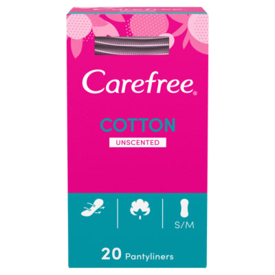 Carefree Gefaltete atmungsaktive Slipeinlagen Packung mit 20 Stück
