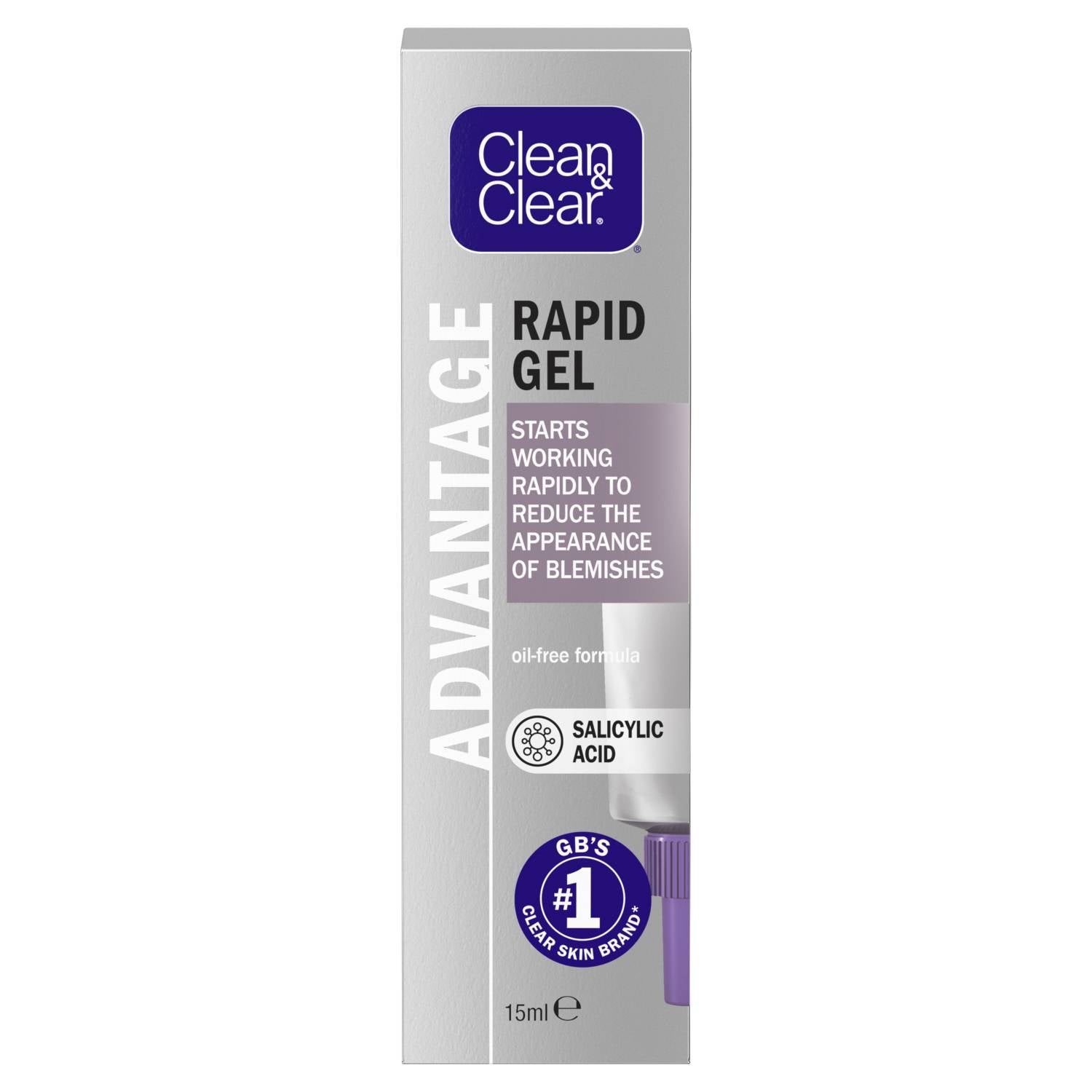 Clean & Clear blemish gel 15ml, imported from the UK