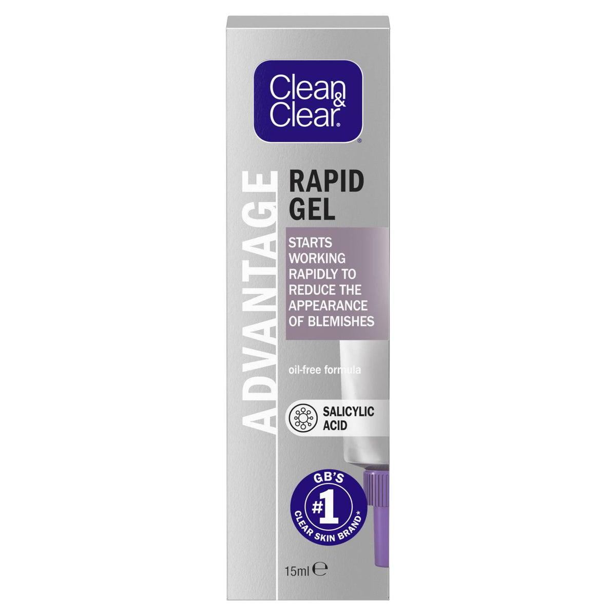 Clean & Clear blemish gel 15ml, imported from the UK