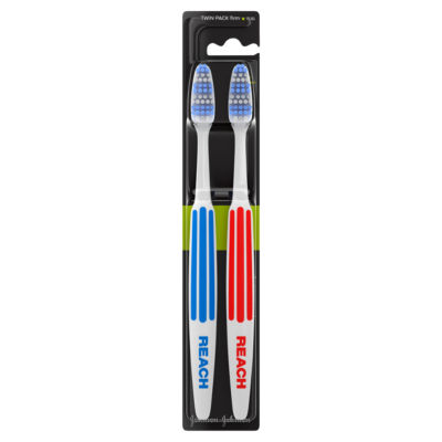 Reach interdental toothbrush firm twin pack - British product