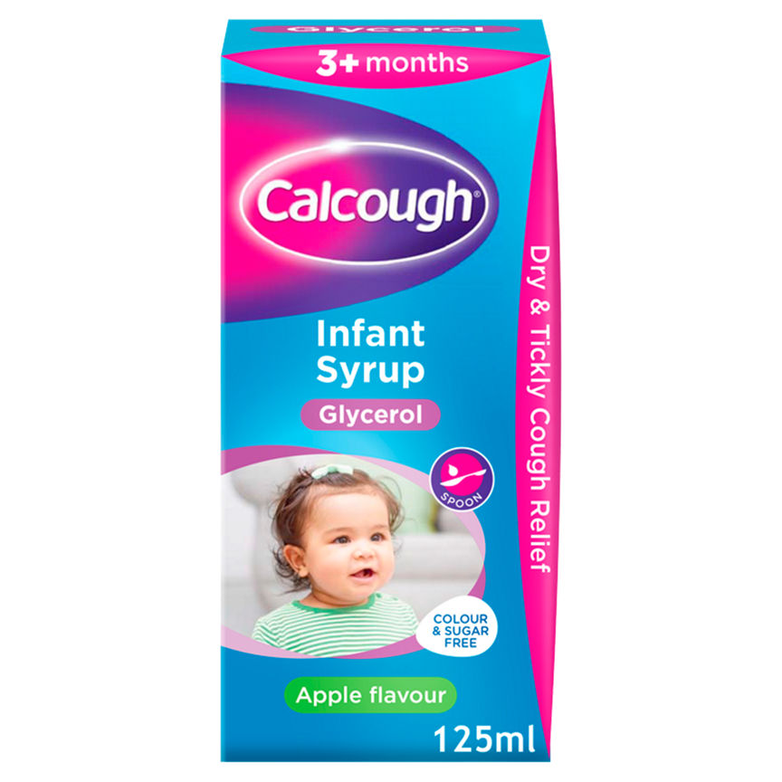 Calcough Infant Syrup Apple Flavour 3+ Months GOODS ASDA   