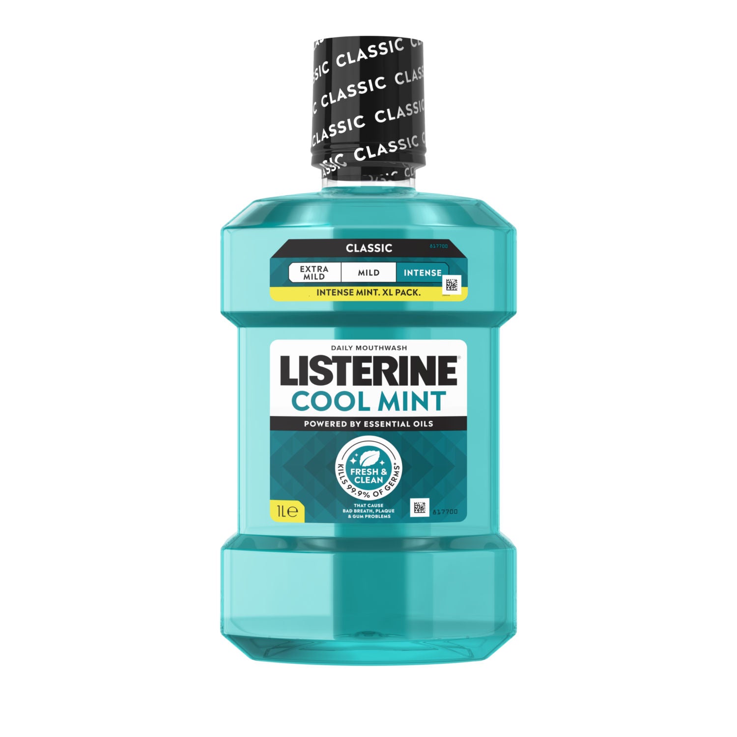 Listerine Essentials Cool Mint mouthwash 1L, UK version