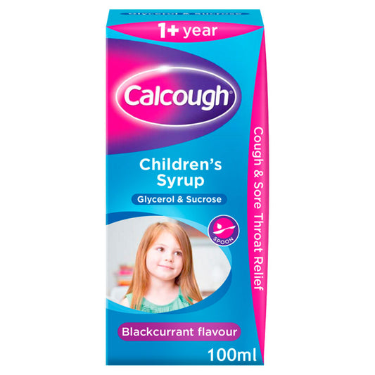 Calcough Children's Syrup Blackcurrant Flavour GOODS ASDA   