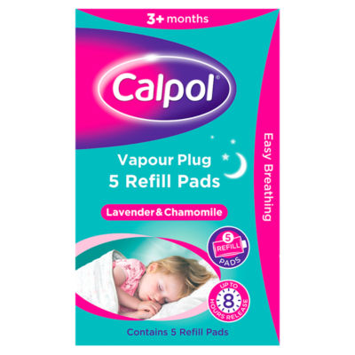 Calpol Vapour Plug Refill Pads Lavender & Chamomile for Children's Sleep Aid 5 Pads