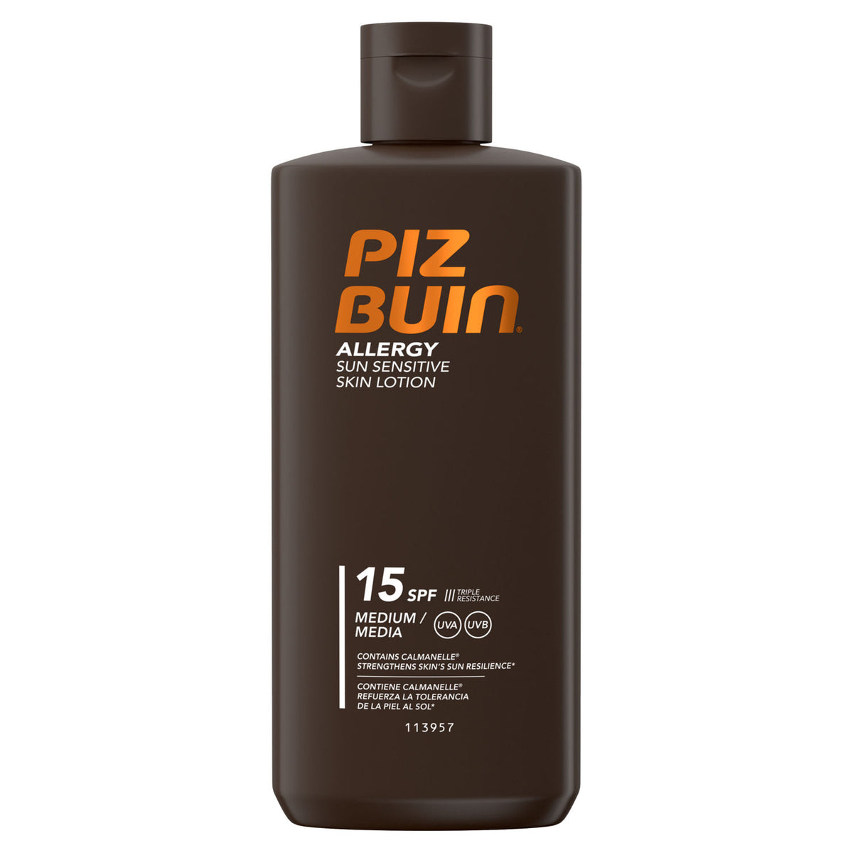 Piz Buin allergy sensitive skin sun cream SPF15 200ml (British brand)