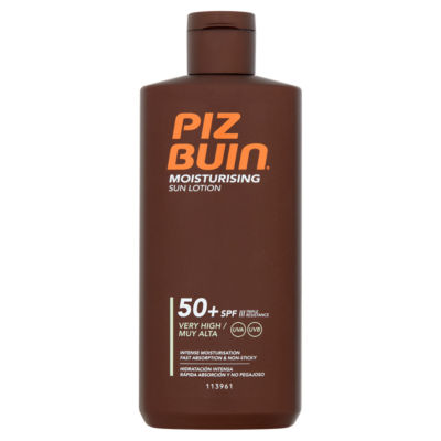 Piz Buin sun lotion SPF50+ 200ml, imported from the UK