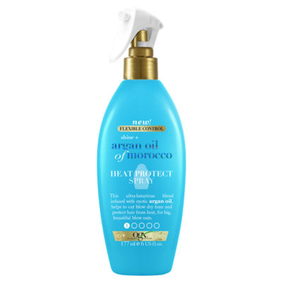 ASDA OGX Shine+ Arganöl aus Marokko Hitzeschutzspray 177ml - online bei McGrocer kaufen