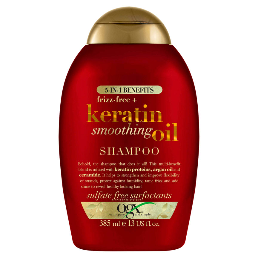 OGX Keratin Smoothing Oil Shampoo GOODS ASDA   