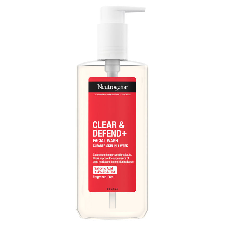 Neutrogena Clear & Defend+ Facial Wash GOODS ASDA   