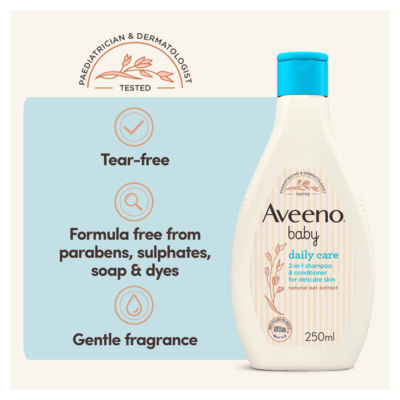 Aveeno Baby Daily Care 2-in-1 Shampoo & Conditioner 250ml - British product