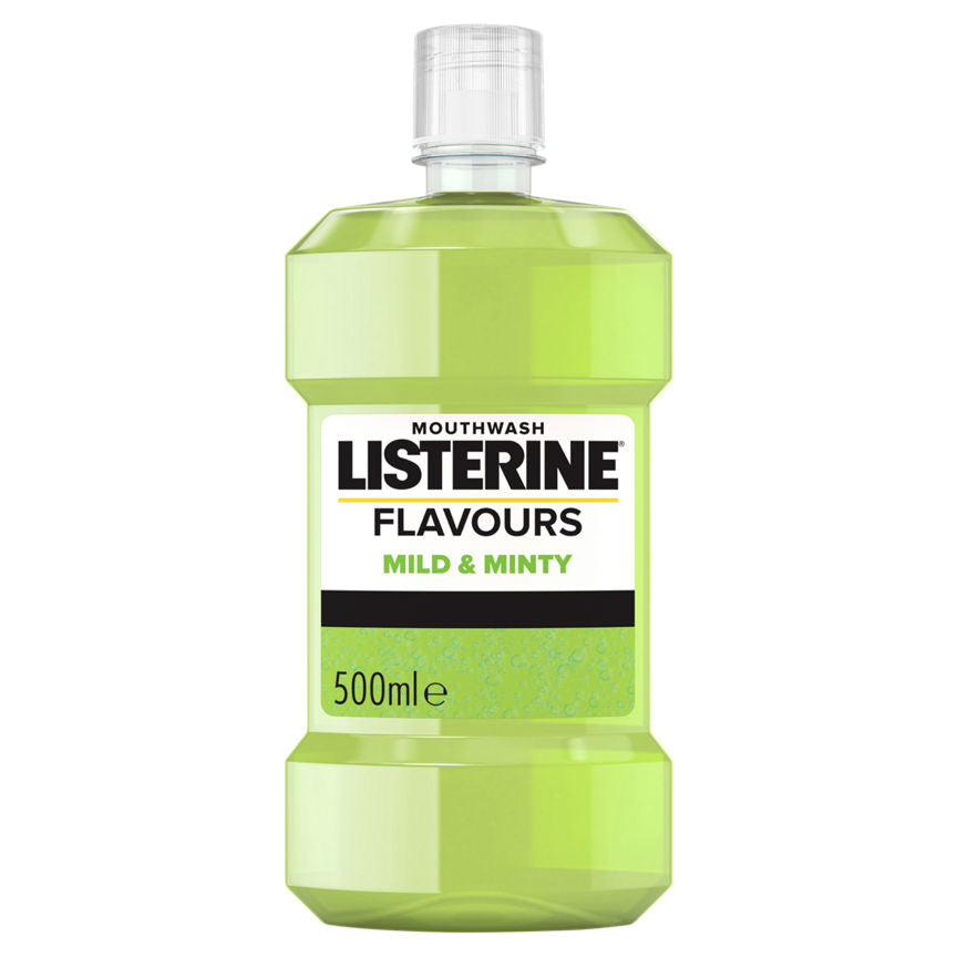 Listerine Mouthwash Flavours Mild & Minty