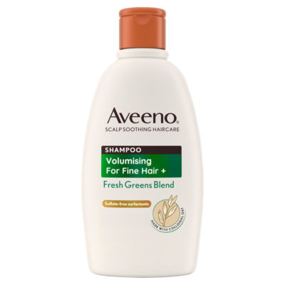 ASDA Aveeno Volumising+ Fresh Greens Blend Shampoo for Fine Hair 300ml- Buy online at McGrocer