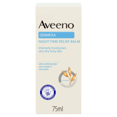 Aveeno Dermexa Night-Time Relief Balm 75ml, imported from the UK