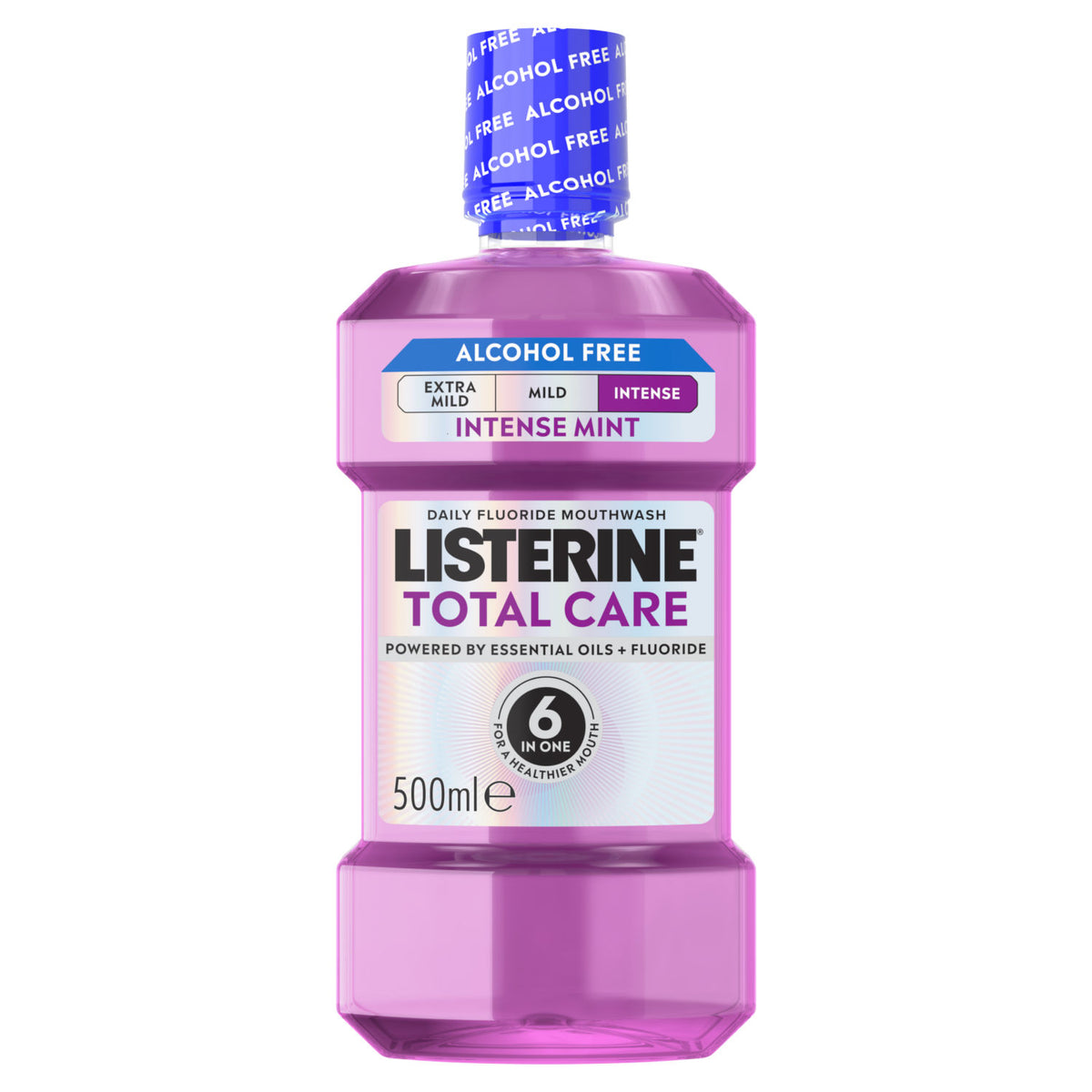 Listerine Total Care Intense mouthwash 500ml, imported from the UK