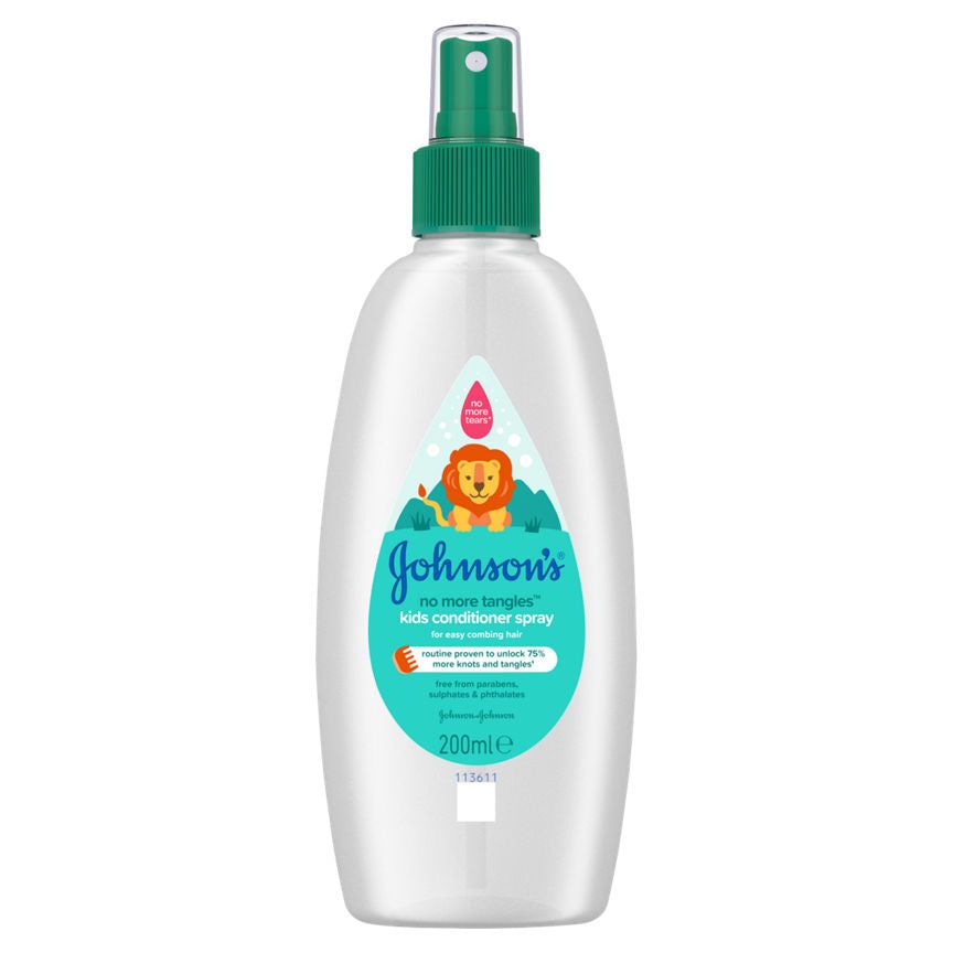 Johnson's No More Tangles Kids Conditioner Spray Easy Combing 200ml