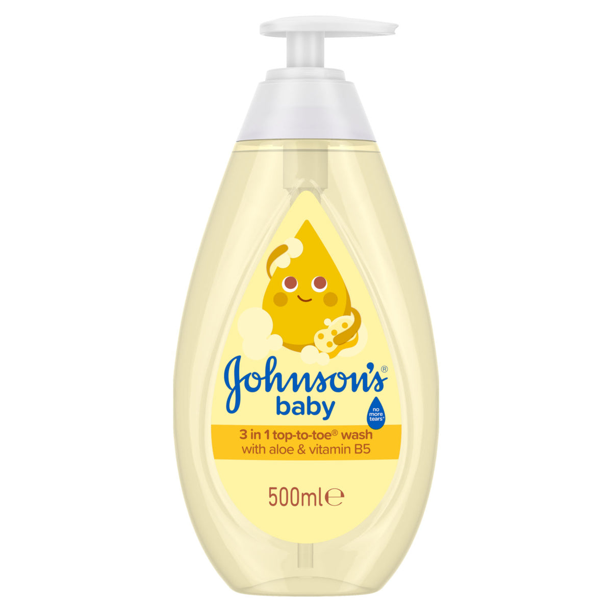Johnson's Top-To-Toe Wash 500ml baby wash bottle (British brand)
