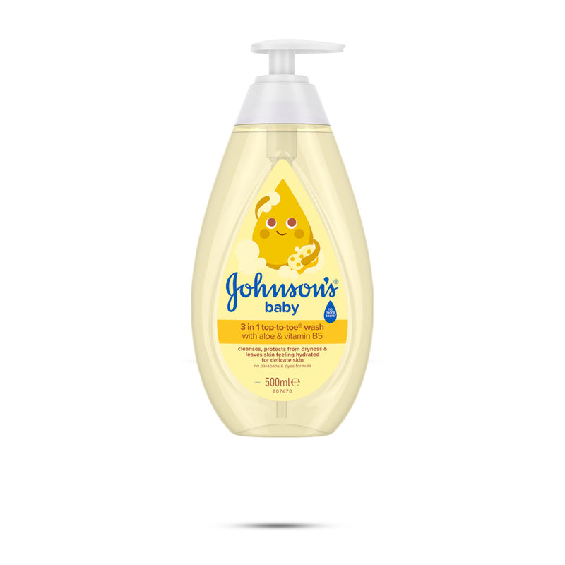 Johnson's Top-To-Toe Wash 500ml baby wash bottle (British brand)