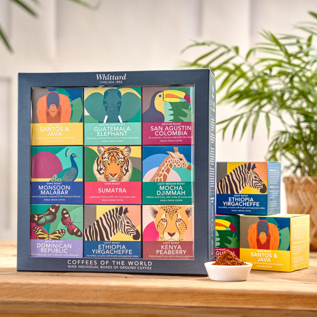 Whittard Coffees of the World coffee gift set 405g (British brand)