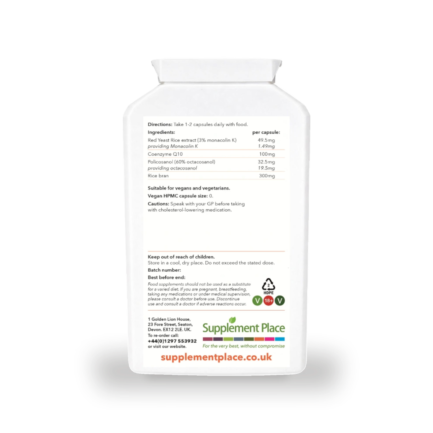Supplement Place Reduchol dietary supplement 240 capsules (British brand)