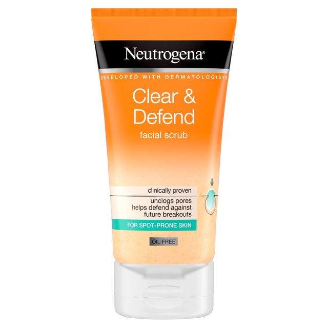 Neutrogena Clear & Defend Facial Scrub   150ml GOODS M&S   