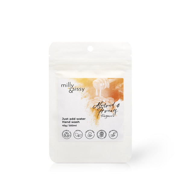 milly&sissy Hand Wash Set: 3 x 40g Refills + 500ml Bottle GOODS Superdrug   