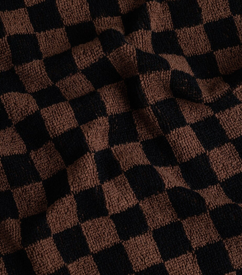 BAINA Check Quill facecloth 30cm organic cotton (British brand)