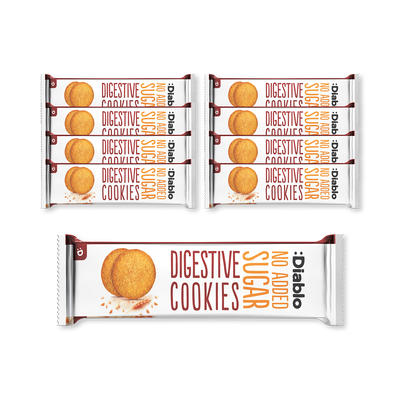 Holland & Barrett Diablo No Added Sugar Digestive Cookies 150g (Pack of 9)- Buy online at McGrocer