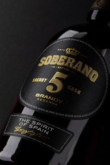 Soberano 5 brandy Reserva 70cl, UK version