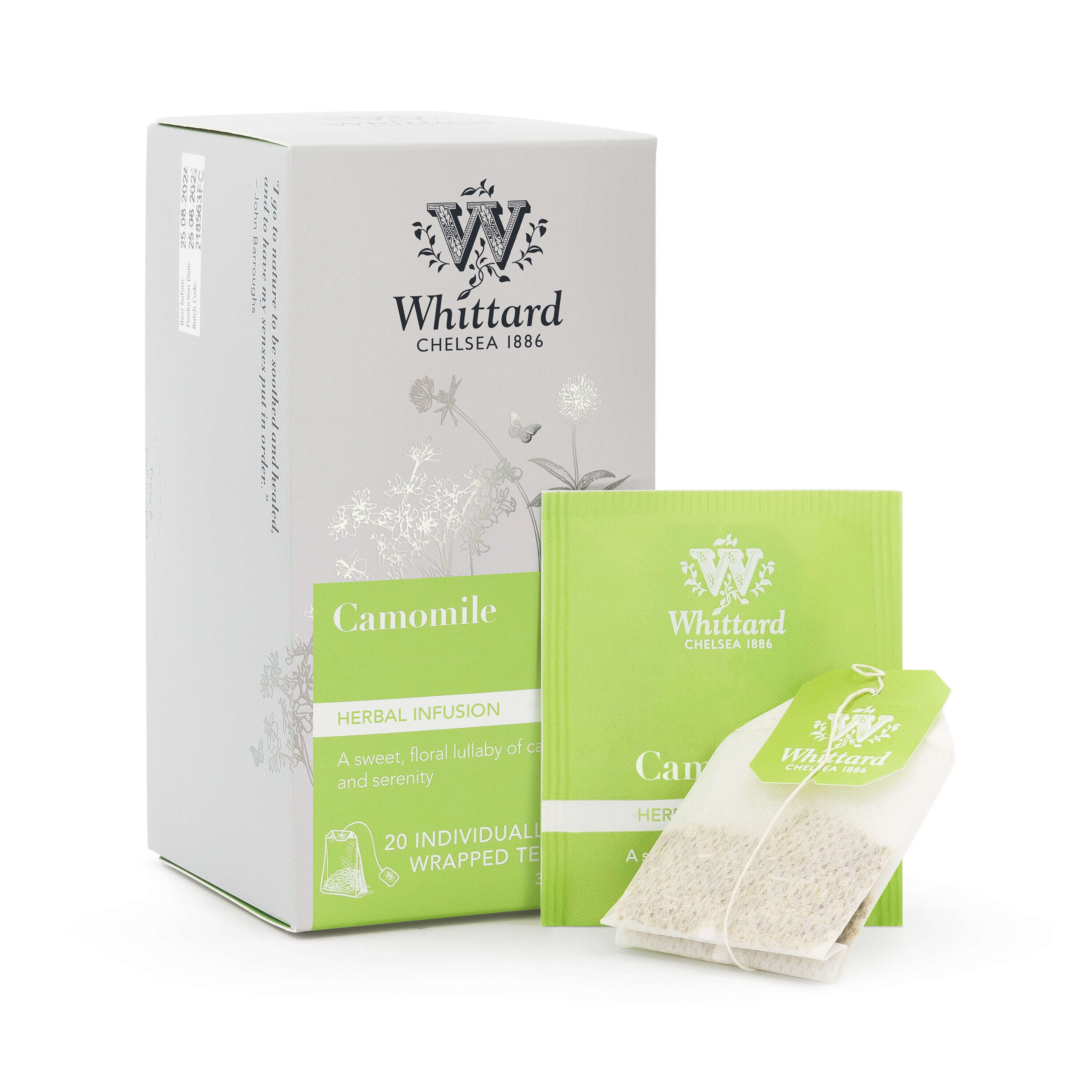 Whittard camomile infusion 20 teabags 24g - British product