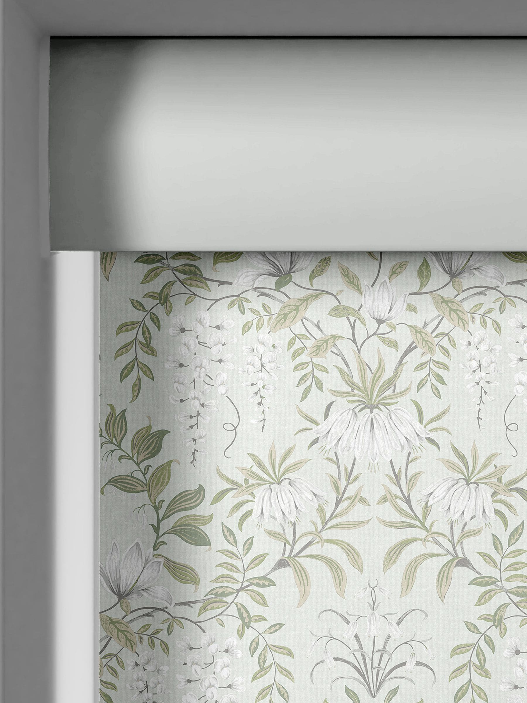 Laura Ashley Parterre salbeigrüner Rollvorhang - britisches Produkt