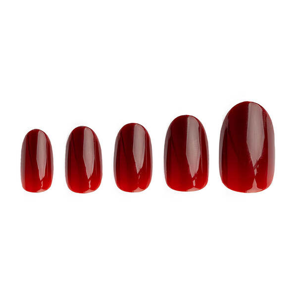 Invogue Classic Rouge Oval Nails - Pack of 24