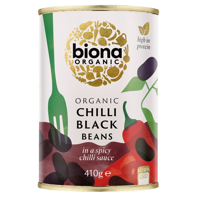 Biona Organic Chilli Black Beans   410g