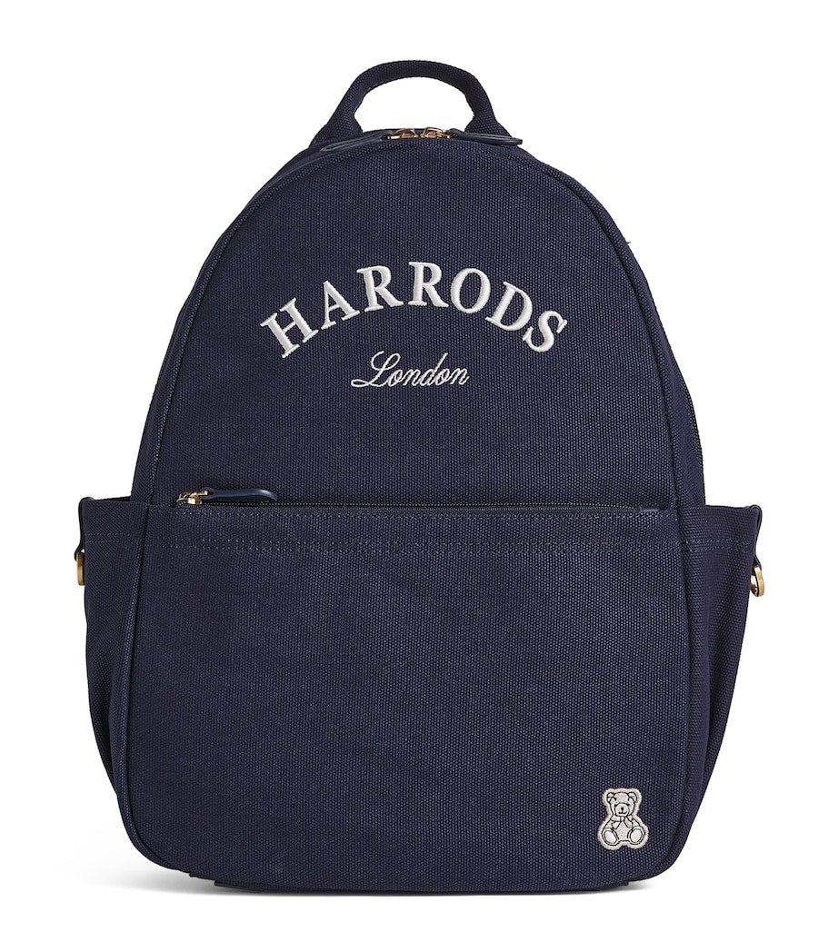 Sac à dos Harrods avec emblème brodé en coton - version UK