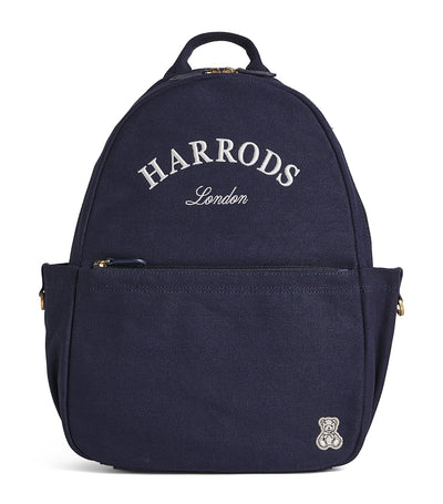 Harrods Harrods Cotton Embroidered Emblem Backpack- Buy online at McGrocer