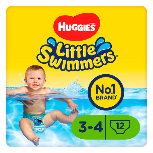 Huggies Little Swimmers Swim Nappies, Nappies Size 3 & 4, 12 Nappy Pants nappies Sainsburys   